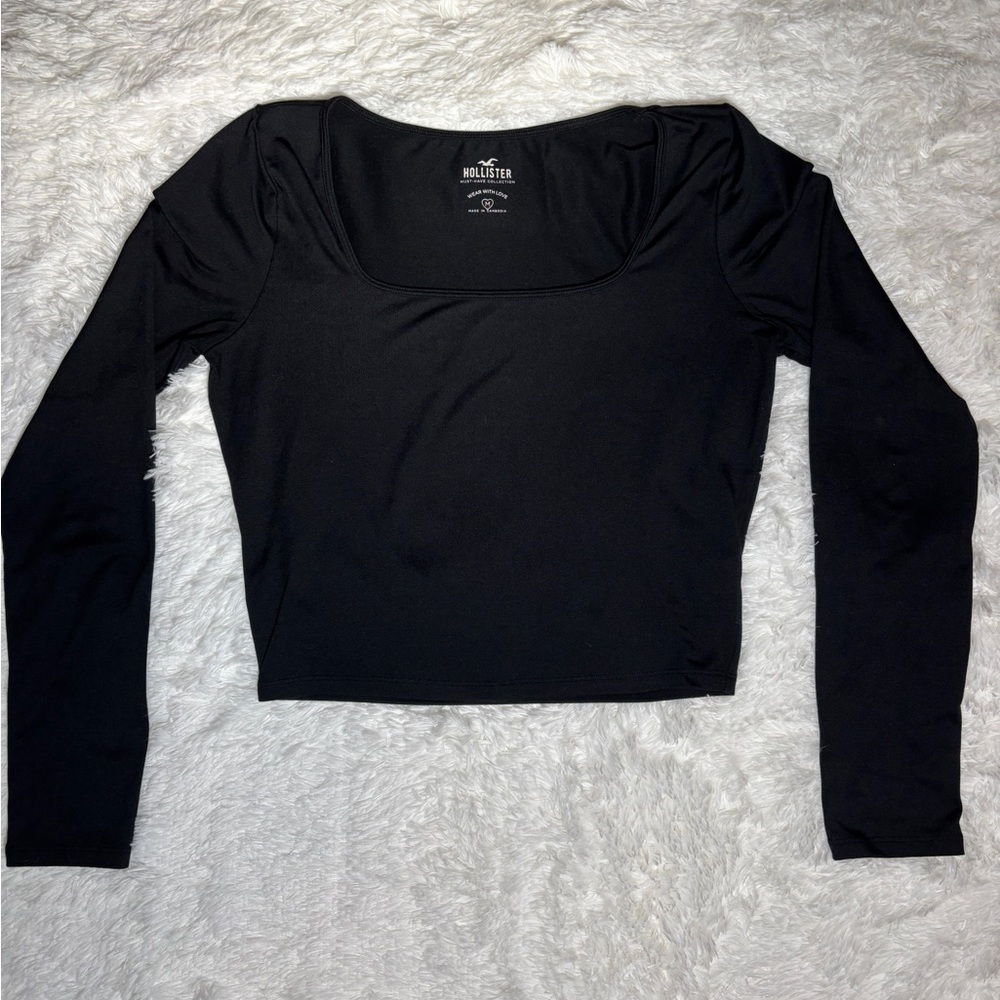 Hollister Black Long Sleeve Bodysuit